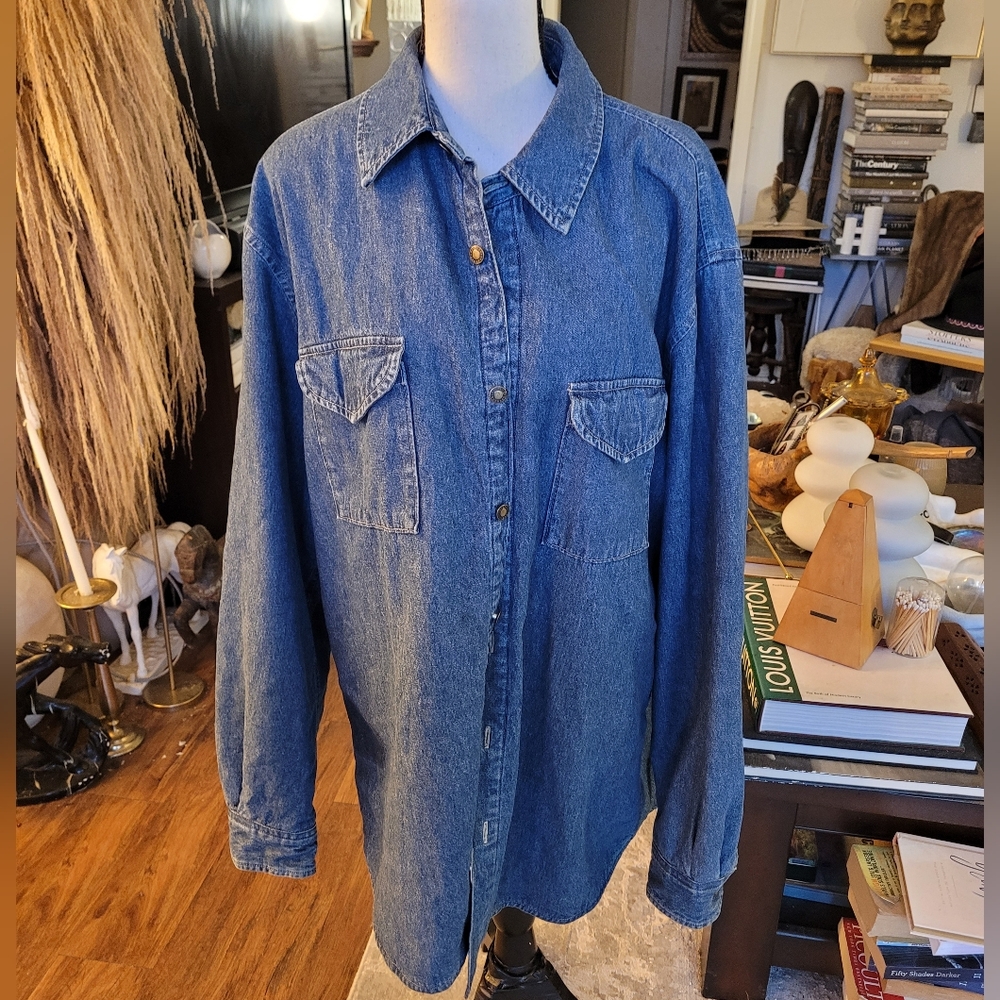 Club Room Light Blue Denim Shirt